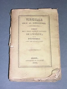Rare bourgogne patois bourguignon Virgille Virai An Borguignon 1831 - Picture 1 of 4