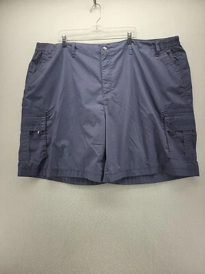 Haband Travelers Shorts Mens 52 Blue Cargo Outdoor Bermuda Walking Camping Hike - Image 1 of 4
