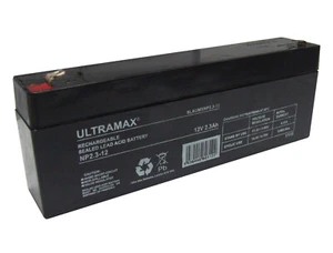 ULTRA MAX NP2.3-12, 12V 2.3Ah LEAD-ACID ALARM BATTERY NP2.1-12 - Picture 1 of 4