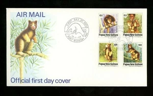 Postal History Papua New Guinea FDC #819-822 Animals mammal tree kangaroo 1994 - Picture 1 of 4