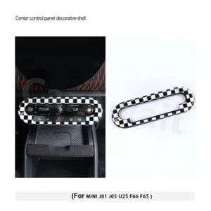 Central Control Button Frame Cover for Mini U25 F65 F66 J01 J05 2425 Checkered - Picture 1 of 1