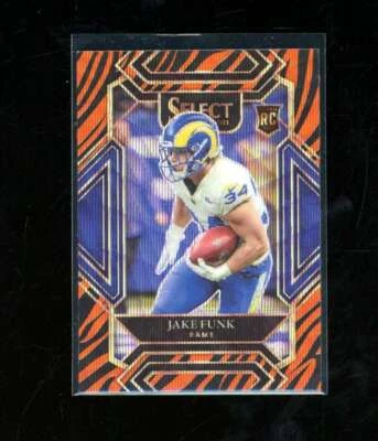 2021 Panini Select Jake Funk #299 Tiger Stripe Prizm Club Level Rookie Y2509 - Image 1 of 2