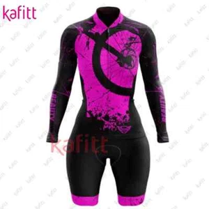 Women's Long Sleeve Cycling Jersey Casual Suit Mountain Bike Clothing Jumpsuit - Picture 1 of 45