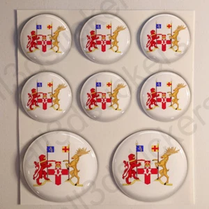 Stickers Northern Ireland Coat of Arms Gel Domed Resin 3D Northern Ireland Vinyl - Picture 1 of 1