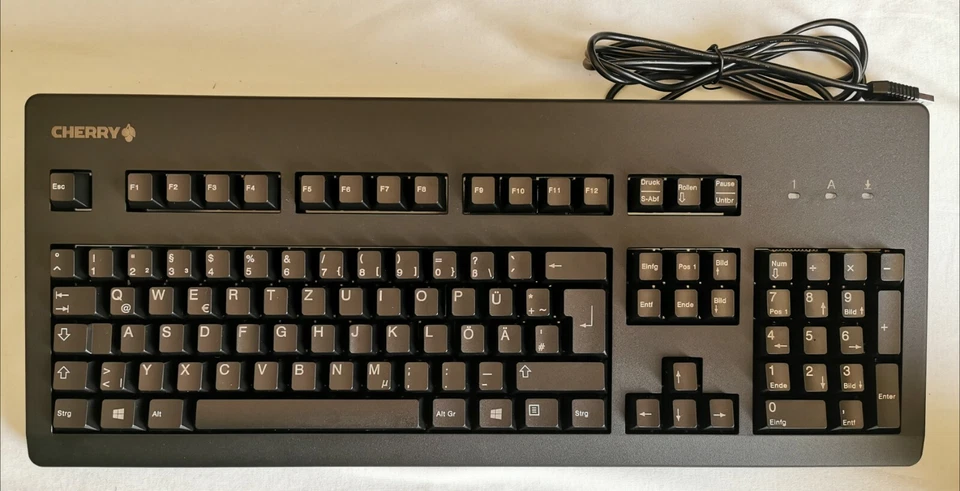 Cherry G80-3000LSCDE-2 Tastatur PS2 USB schwarz in Umverpackung - Bild 1 von 1