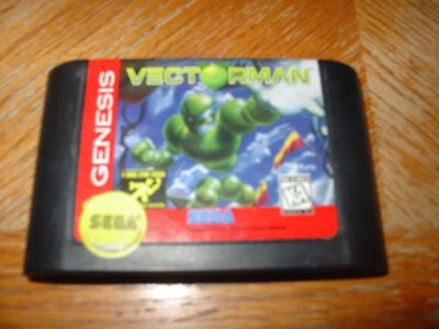 Vectorman (Sega Genesis, 1995) Authentic Tested Working Fast Ship - Image 1 of 3