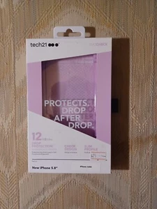 Tech 21 iPhone X Xs Phone Case 5.8" Orchid Pink Evocheck 12 Ft Drop... - Picture 1 of 2