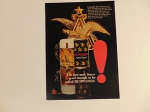 1971 BUDWEISER MALT LIQUOR First To Be Called BUDWEISER vintage print ad - Picture 1 of 1