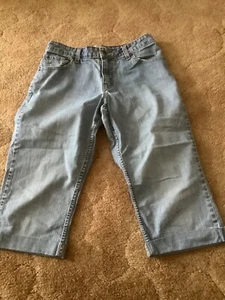 Levi Strauss Stretch Mid Rise Bootcut Misses 6M Jean Capris - Picture 1 of 10