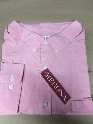  Camisa Merona 3XBT Manga Larga Abotonada Nueva Con Etiquetas Coral Ice 526505 Foto 1 de 3