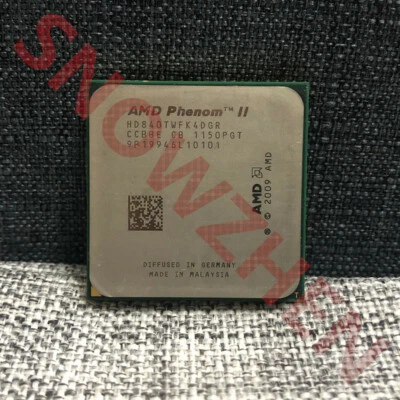 AMD Phenom II X4 840T CPU 4-Core 2.9GHz HD840TWFK4DGR 95W Socket AM3 Processors - Image 1 of 3