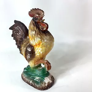 Vintage PWF Keramik Krähender Hahn Figur Huhn Landhaus Dekor 8" hoch - Bild 1 von 12
