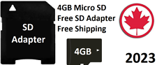 Micro Memory SD Card 4GB High Speed Flash TF Class 4 4 GB Adapter Mini
