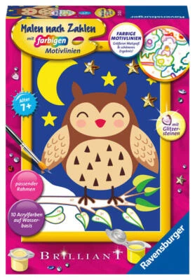 Ravensburger Malen nach Zahlen 23635 - Niedliche Eule - Kinder ab 7 Jahren - Bild 1 von 2