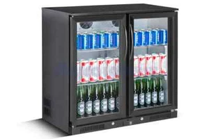 Gastro Flaschenkühlschrank Getränkekühlschrank 228l 2 Flügeltüren 2/10°C - Bild 1 von 1