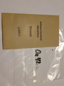 Tüte Modell 1957 Infanteriesturmabzeichen bronze (oa42) - Bild 1 von 1