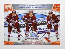 2010-11 KHL Dinamo Riga vs Phoenix Coyotes RED Roberts Bukarts Dzerins Meija