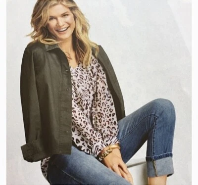 CABI BLUSA GLAMOUR LEOPARDO #5337 L {SE ADAPTA A XL} GEORGETTE MAXIMALISTA MAFIA ESPOSA NUEVA Foto 1 de 4