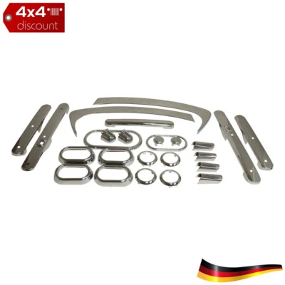 Innenraum Blenden Komplettsatz Chrom Left Right Front Rear Jeep Wrangler JK - Bild 1 von 4