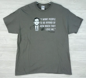 Camicia The Office Michael Scott XL grigia Voglio che la gente abbia paura Steve Carrell - Foto 1 di 4