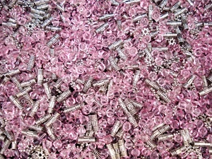 Aretes de joyería hágalo usted mismo con espaciadores de cono bi mezcla de cuentas de vidrio/metal 50 g - Imagen 1 de 2