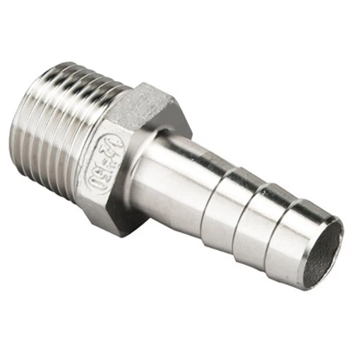 Schlauchtülle Edelstahl Rostfrei V4A 316 Außengewinde 1/4" - 4" Schlauchstutzen