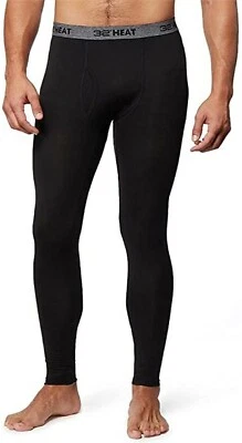 New 32 Degrees Men's 2-Pack Black Heat Performance Thermal Base layer Pant