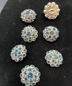 Vintage Navy set crystal buttons - Picture 1 of 1