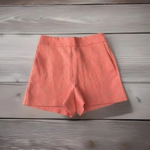 EXPRESS SHORT JUNIOR SIZE 2 Orange Zipper ON THE SIDE HI RISE Midi - Picture 1 of 4
