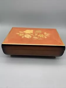 Vintage Intarsien Holz Reuge Lara’s Motiv München Germany Swiss Schmuck Spieluhr - Bild 1 von 14