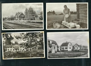 9 Real Photo Sweden Old Standard Size Postcards - Picture 1 of 6