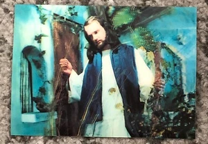 Jesus Christ Postcard Lenticular Religion God NOS Unused 1960s Vintage Original - Picture 1 of 4