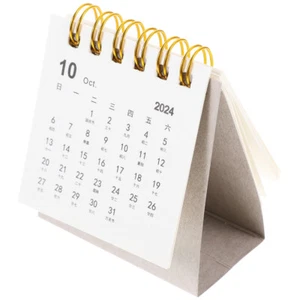 Mini calendario de escritorio programador de escritorio pequeños calendarios de pie oficina - Imagen 1 de 12