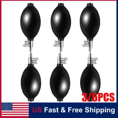 Lâmpada de látex para pressão arterial 3/6 peças bomba de lâmpada de inflação lâmpada de aperto manual válvula de ar - Imagem 1 de 4