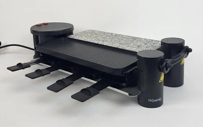 Raclette H.Koenig RP360, 8 Personen, 360° Drehgelenk, Na­tur­stein, Neu - Bild 1 von 4
