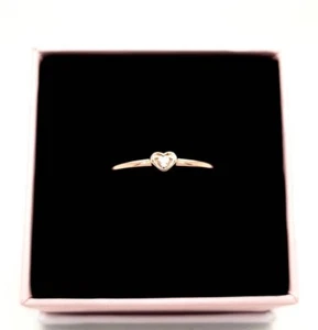 Genuine Pandora 14K Rose Gold Radiant Heart Ring 182495C01 Free Delivery - Picture 1 of 2