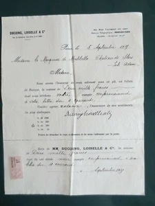ANCIEN COURRIER APPARTENU A " LA MARQUISE DE MONTEBELLO" PARIS, 5 SEPT 1925 - Picture 1 of 1