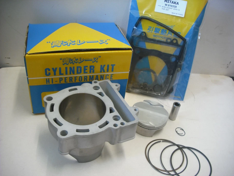 NUEVAS juntas de pistón de barril de cilindro KTM 250 SXF 2005-2012 EXC-F 07-13 Mitaka  - Imagen 1 de 1