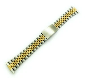 LOTE DE 10 PIEZAS AL POR MAYOR 16 mm hasta 22 mm Speidel Oro Plata Correa de Reloj de Acero Inoxidable - Imagen 1 de 5