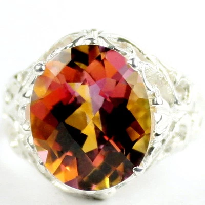 Twilight Fire Topaz, 925 Sterling Silver Ladies Ring, SR114 - Image 1 of 4