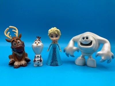 Disney Little Kingdom Frozen Friendship Sven Marshmallow Olaf, Elsa 3" figures - Image 1 of 4