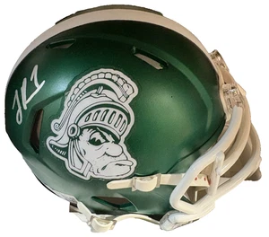 MARK DANTONIO SIGNIERTER MICHIGAN STATE SPARTANS MINIHELM BECKETT QR - Bild 1 von 2
