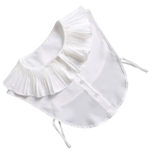 Dolls Take Fake Collar White Lace Floral Work Chiffon Shawl Clothing Decoration - Bild 1 von 12