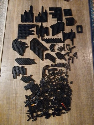 250+pcs LEGO TECHNIC Liftarms Bricks Bulk Lot 1x3 1x4 1x5 1x7 Black Beams More - Image 1 of 4