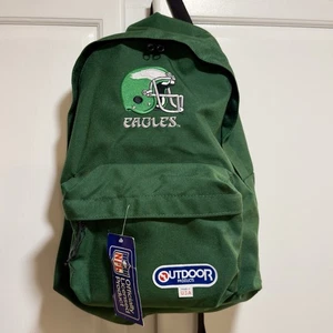 Vtg Philadelphia Eagles Retro Backpack Outdoor Products NFL Green USA Made NWT - Picture 1 of 24