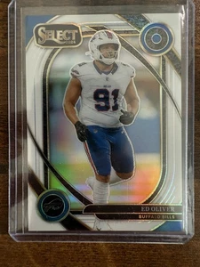 2024 Select Club Level White Prizm Ed Oliver /35 Bills  - Picture 1 of 2