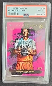 Alexandre Sarr 2021-22 Topps Inception OTE Magenta #Wizardss #99/99 PSA 10 - Imagen 1 de 2