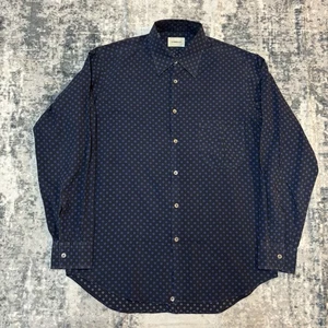 Smart Designer Connolly elegantes gemustertes langärmliges Herrenhemd mit Knopfleiste Große L - Bild 1 von 6