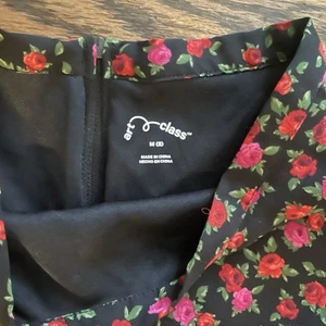 Art Class Girl's Floral Print  Skirt  Size M (8) Black  - Picture 1 of 2