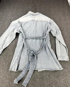 NWT White Fox Boutique Say My Name Denim Dress Womens Small Blue Jean Button Up - Picture 1 of 10